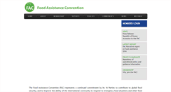 Desktop Screenshot of foodassistanceconvention.org