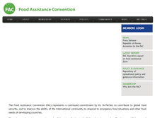 Tablet Screenshot of foodassistanceconvention.org